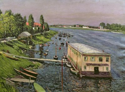 The Pontoon at Argenteuil by Gustave Caillebotte